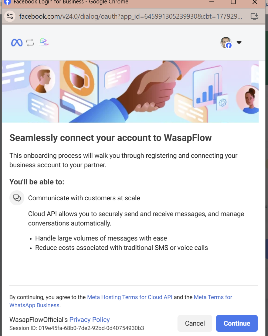 Meta Embedded Signup — Register Client WABA